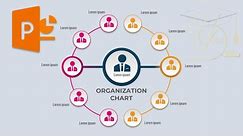 design circular organization chart in PowerPoint, tutorial no 132