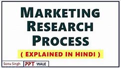 #1 MARKETING RESEARCH PROCESS IN HINDI | Concept & Examples | Marketing Research | BBA/MBA | ppt