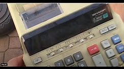 Sharp EL-1197 PIII Printing Calculator (What Is Inside)