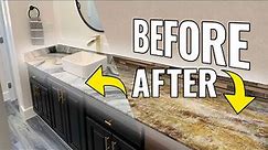 How To RE COAT Epoxy Countertops to Hide Damage, Improve Look, & Fix Installation fails