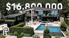Inside a $16,800,000 CANADIAN Modern Mansion with Stunning OCEAN Views!