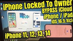 Bypass iPhone Locked to Owner iOS 16.5.1(c) iCloud Lock Bypass iPhone 11 12 13 14