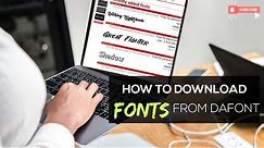 Dafont tutorial | FREE fonts for your computer