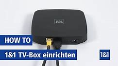 1&1 TV-Box anschließen und einrichten