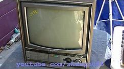 High Hour Sony Trinitron KV1722 Repair Vintage Portable Color Television