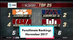 The last time Wisconsin and Auburn were in the top 4 #fyp #foryou #cfb #cfp #playoff #wisconsin #top4 #ranking #clemson #auburn #wde #ou #boomer