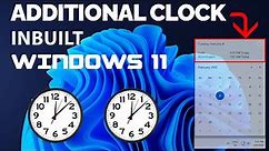 How to add additional clock in windows 11