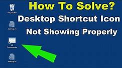 How to Fix Desktop Icons Not Working/Not Showing Properly in Windows 10/8/7 | SP SKYWARDS