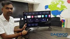 DAEWOO 32 smart tv installation & Demo
