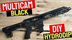 DIY Multicam Black Hydrodip of an AR15 (Hydrodip.com Kit)