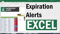 Essential Skill with Excel: Expiration Alerts with Conditional Formatting