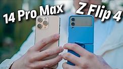 iPhone 14 Pro Max vs Samsung Galaxy Z Flip 4 CAMERA TEST - Detailed Comparison