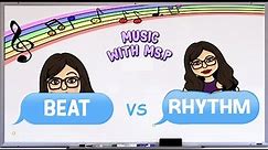 Primary Music Lesson - Beat vs. Rhythm
