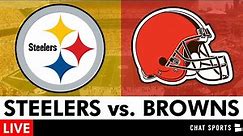 Steelers vs. Browns Live Streaming Scoreboard + Free Play-By-Play | Steelers Week 2 Live Stream