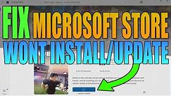 FIX Microsoft Store Wont Download/Install Games & Apps Windows 10