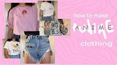 👚 🌸 how to custom ANIME shirts! 💕 (tutorial) *super easy*