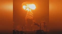 Giant mushroom cloud explosion engulfs chemical plant in China