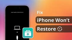 iPhone Won't Restore or Stuck in Recovery Mode? Fix it in these 4 Tips!