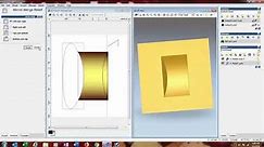 How to make 3d design in Artcam 2008 using two rail sweep option (Part 2)