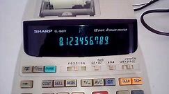 Calculadora eletrônica 120v sharp el-1801v (c/ caixa)
