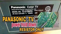 PANASONIC CRT TV, KEEP BLINKINGS ONLY, HOW TO FIND TROUBLE