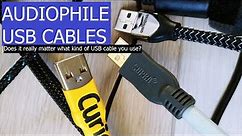 AUDIOPHILE USB CABLES COMPARISON