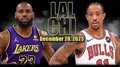 Los Angeles Lakers vs Chicago Bulls Full Game Highlights - December 20, 2023 | 2023-24 NBA Season
