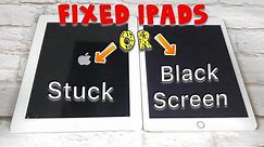 ALL iPADS: HOW TO FIX BLACK SCREEN / STUCK APPLE LOGO / BOOT LOOP / WON'T RESTART