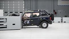 2021 Ford Bronco driver-side small overlap IIHS crash test