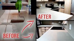 Concrete Countertop Overlay Tutorial - Finishing Steps Techniques & Texturized Resurfacing (Part 2)