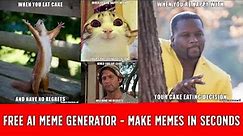 Create Hilarious Memes in Seconds with this FREE AI Meme Generator