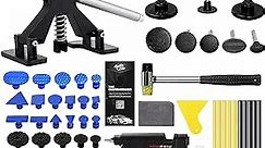 AUTOPDR Paintless Dent Repair Kit, Small Dent Removal Kit, Dent Removing Tool with 33 Strong Pull Tabs Suitable for repairing 1.2'' to 8'' Car Hail Damage and Door Dings
