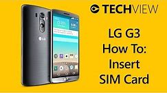 LG G3 - How to insert SIM card