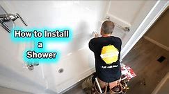 How to Install a Shower | Fiberglass Unit