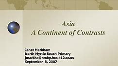 PPT - Asia A Continent of Contrasts PowerPoint Presentation, free download - ID:758435