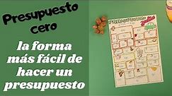 CÓMO hacer un PRESUPUESTO BASE CERO 💰 Presupuesto FÁCIL [Para toda la FAMILIA]