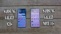 Samsung Galaxy S20+ vs Samsung Galaxy Note 10 Plus | SpeedTest and Camera comparison