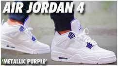 Air Jordan 4 Metallic Purple