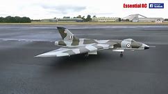 Radio controlled Avro Vulcan and F-16 fly together