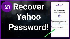 How To Recover Yahoo Password Without Backup Email Or Phone Number