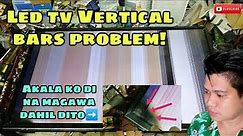 How to repair vertical bar lines in led tv...