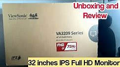 Unboxing and Review Viewsonic VA3209-MH | 32" IPS Full HD Monitor