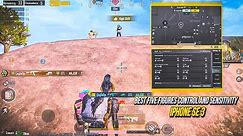 BEST FIVE FINGERS CONTROL AND SENSITIVITY ⚡️IPHONE SE 3 SMOOTH + 60FPS PUBG/BGMI TEST 2024