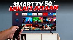 MULAI 3 JUTAAN! 8 REKOMENDASI SMART TV 50 INCH TERBAIK 2023 HARGA MURAH BERKUALITAS