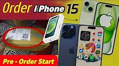 how to pre order iphone 15 pro max ! how to order iPhone 15 ! how to buy iphone 15 in india