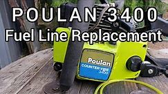 Poulan 3400 /Craftsman 3.4 Chainsaw Fuel line replacement how to (and carb inspection)