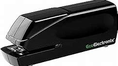 Portable Automatic Electric Stapler - 30 Sheet Capacity, Quiet Operation, Jam-Free and Easy Reload - AC Adapter/Battery Powered, (Black)