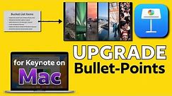 Upgrade Bullet Points with Image Strips with Keynote on Mac