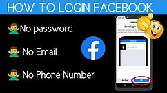 New!!🔥 How to Login Facebook without Email and Phone number { UPDATED METHOD } 2024