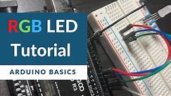 Control an RGB LED with a Button | Beginner Arduino Project